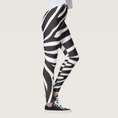 Schwarzweiß-Zebra Leggings (Rechts)