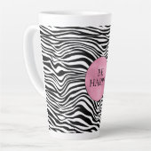 Schwarzweiß-Zebra Milchtasse (Linke Ecke)