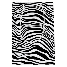 Schwarzweiß-Zebra Mittlere Geschenktüte
