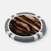 Schwarzweiß-Zebra-Muster-Foto drucken Pokerchips (Einzeln)