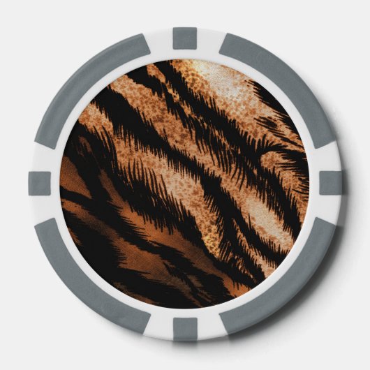 Schwarzweiß-Zebra-Muster-Foto drucken Pokerchips (Vorderseite)