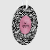 Schwarzweiß-Zebra Ornament (Vorderseite)