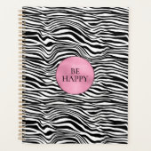 Schwarzweiß-Zebra Planer (Vorderseite)