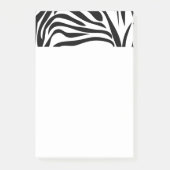 Schwarzweiß-Zebra Post-it Klebezettel (Vorderseite)
