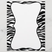 Schwarzweiß-Zebra-Print, kundenspezifische Buchsta (Vorderseite)