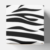Schwarzweiß-Zebra-Print mit Hot Rosa zum Geburtsta Geschenkschachtel (Oben)