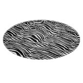 Schwarzweiß-Zebra Schneidebrett (Ecke)