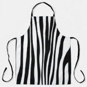 Schwarzweiß-Zebra Schürze (Vorderseite)