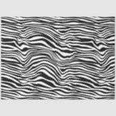 Schwarzweiß-Zebra Seidenpapier (Vorderseite)