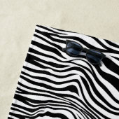 Schwarzweiß-Zebra Strandtuch (Beispiel)