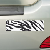 Schwarzweiss-Zebra-Streifen-Druck-Muster-Geschenke Autoaufkleber (Auf Auto)