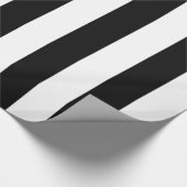 Schwarzweiss-Zebra stripes Muster Geschenkpapier (Ecke)