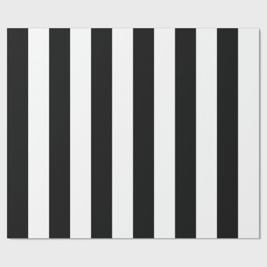 Schwarzweiss-Zebra stripes Muster Geschenkpapier (Flach)