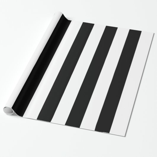 Schwarzweiss-Zebra stripes Muster Geschenkpapier (Ungerollt)