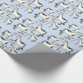 Schwarzweiß-Zebra-Umschlagpapier Geschenkpapier (Ecke)