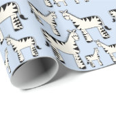 Schwarzweiß-Zebra-Umschlagpapier Geschenkpapier (Rolleneckpunkt)