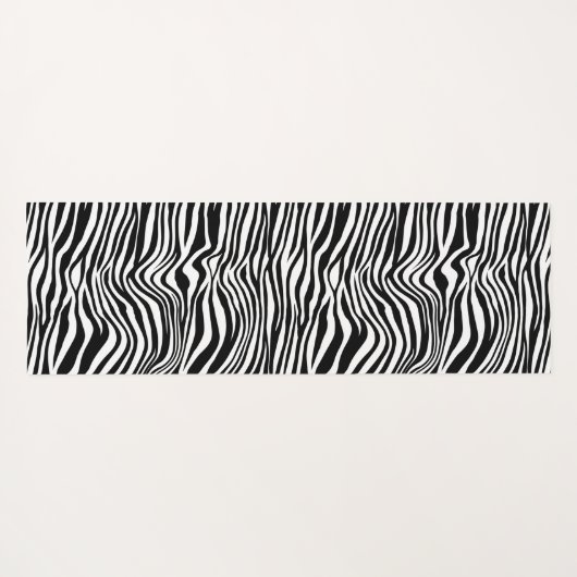 Schwarzweiß-Zebra Yogamatte (Rückseite (Horizontal))