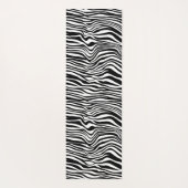 Schwarzweiß-Zebra Yogamatte (Rückseite)