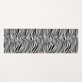 Schwarzweiß-Zebra Yogamatte (Vorderseite (Horizontal))