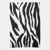 Schwarzweiss-Zebradruck Geschirrtuch (Vertikal)