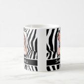 Schwarzweiss-Zebradruck Kaffeetasse (Mittel)