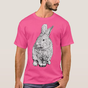 Schwarzweiß-zeichnend Kaninchen T-Shirt
