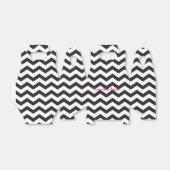 Schwarzweiß-Zickzack, moderne Gastgeschenk-Boxen Geschenkschachtel (Ungefaltet)