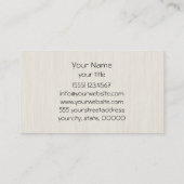 Schwarzweiß-Zickzack Zigzag-Muster Visitenkarte (Rückseite)