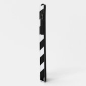 Schwarzweiß-Zickzack Zigzap-Muster Case-Mate iPhone Hülle (Hinten/Links)