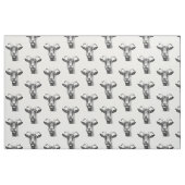 Schwarzweiss-Ziege Stoff (Fat Quarter (45,7 x 55,9 cm))