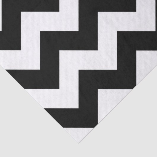 Schwarzweiß-Zigzag-Papiertücher Seidenpapier (Detail)