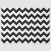 Schwarzweiß-Zigzag-Papiertücher Seidenpapier (Vorderseite)