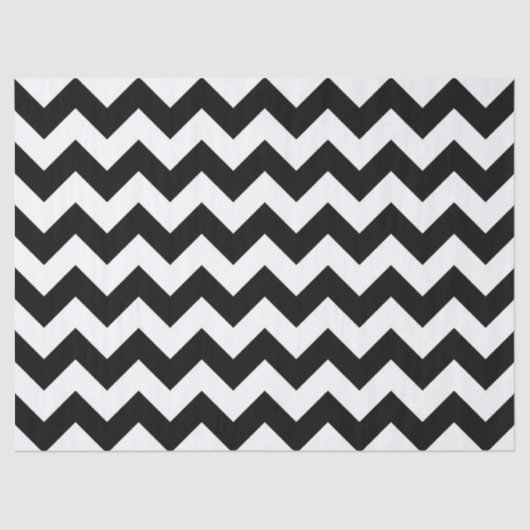 Schwarzweiß-Zigzag-Papiertücher Seidenpapier (Vorderseite)