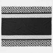 Schwarzweißbachelor Fleecedecke (Vorderseite (Horizontal))