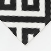 Schwarzweißbachelor Fleecedecke (Ecke)