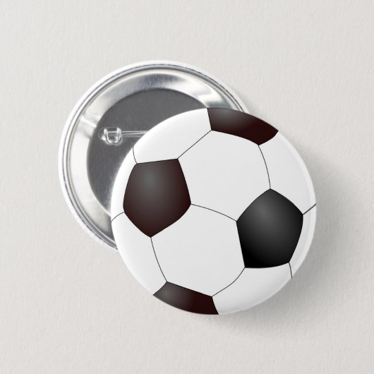 Schwarzweißball Button (Vorne & Hinten)