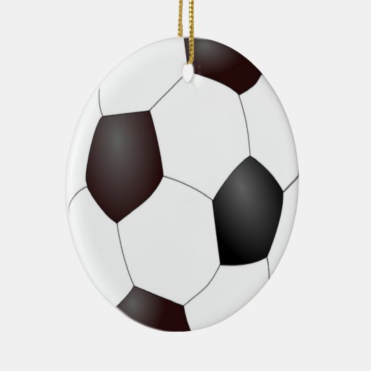 Schwarzweißball Keramik Ornament (Rechts)