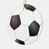 Schwarzweißball Keramik Ornament (Links)