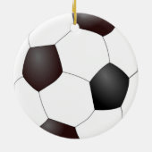 Schwarzweißball Keramik Ornament (Hinten)