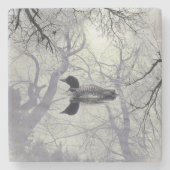 Schwarzweißballon auf einem     Untersetzer aus Ma (Vorderseite)