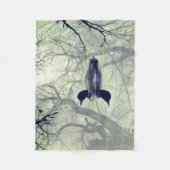 Schwarzweißballon auf einer Seeschwalbe Fleecedecke (Vorderseite)