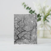 Schwarzweißbaum Postkarte (Stehend Vorderseite)