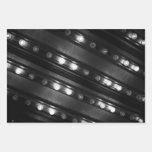 Schwarzweißbeleuchtung Geschenkpapier Set (Vorderseite 3)