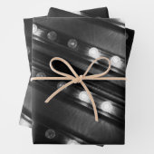 Schwarzweißbeleuchtung Geschenkpapier Set (Beispiel)