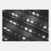 Schwarzweißbeleuchtung Geschenkpapier Set (Vorderseite)