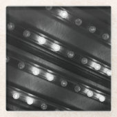 Schwarzweißbeleuchtung Glasuntersetzer (Vorderseite)