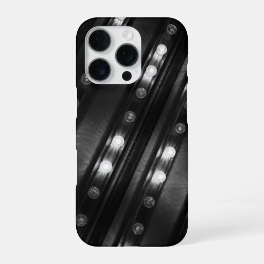 Schwarzweißbeleuchtung iPhone Hülle (Rückseite)