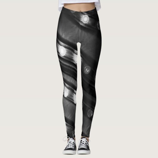 Schwarzweißbeleuchtung Leggings (Vorderseite)