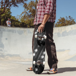 Schwarzweißbeleuchtung Skateboard