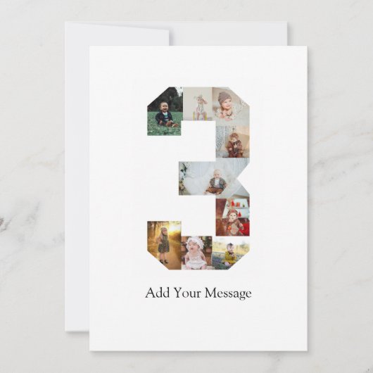 Schwarzweißbild 3 FotoCollage Ankündigung (Vorderseite)